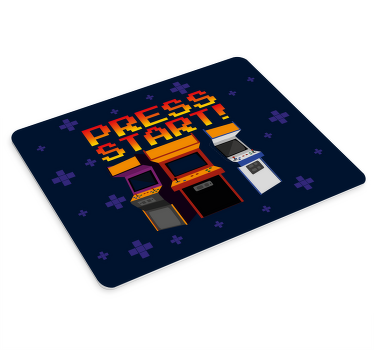 πατήστε start arcade μηχανές gaming mouse pad - TenStickers