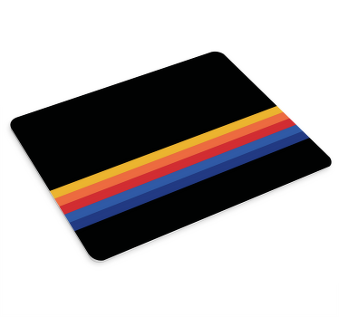 Vintage kleur strepen patronen muismat - TenStickers