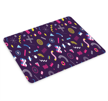 Memphis pattern gaming mouse pad - TenStickers