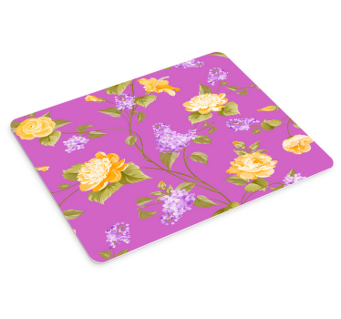 Mouse pad patterns floral colorful design - TenStickers