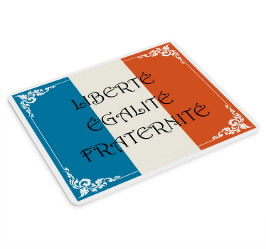 Tapis de souris Devise Française - TenStickers