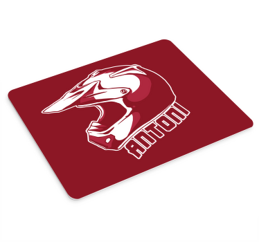 Podkładka pod mysz z imieniem Spersonalizowany kask żużlowy - TenStickers