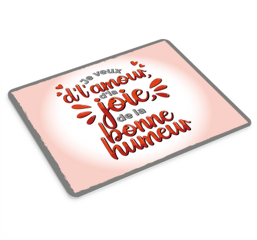 Tapis de souris paroles de chanson Je veux - TenStickers