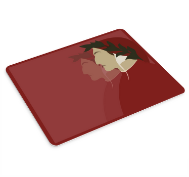 Tappetino mouse originale Dante ritratto - TenStickers