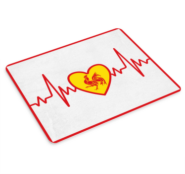 Tapis de souris original J'aime la Wallonie - TenStickers