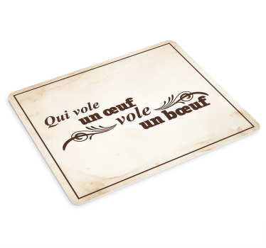 Tapis de souris expression qui vole un œuf - TenStickers