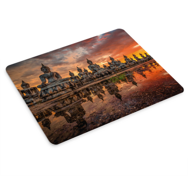 Muismat boeddha beelden zonzet - TenStickers