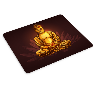 Muismat boeddha lotus bloem - TenStickers