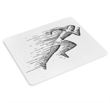 素描跑原版鼠标垫 - TenStickers