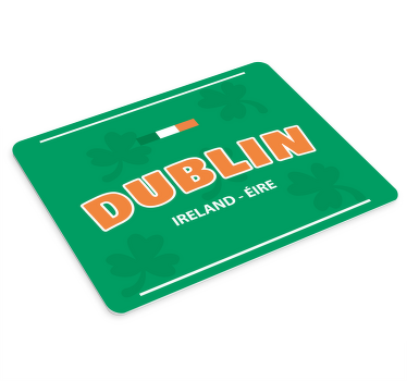 Dublin badge vinyl mouse mats - TenStickers