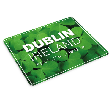 Dublin coordinates mousemats - TenStickers
