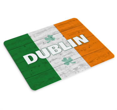 Dublin Irish flag mousemats - TenStickers