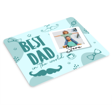 Tapis de souris Meilleur papa personnalisable - TenStickers