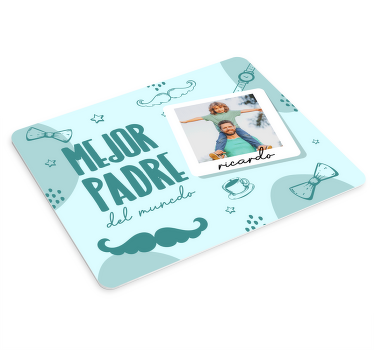 Alfombrilla de ratón personalizable mejor padre - TenVinilo