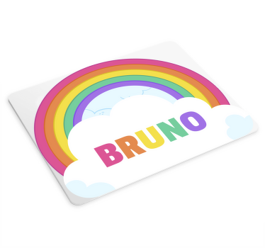 Tappetino mouse personalizzato arcobaleno - TenStickers