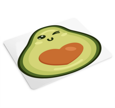 Poggiapolso mouse originale avocado sorridente - TenStickers