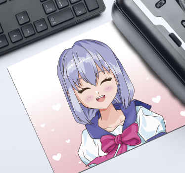 Cute Anime Girl mouse pad - TenStickers