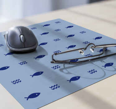 Tapis de souris Poisson minimaliste - TenStickers