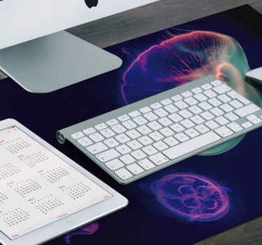 五彩的水母鱼鼠标垫 - TenStickers