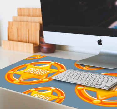 Stea cowboy cu nume mouse pad - TenStickers