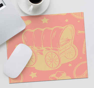 Alfombrilla ratón original carroza vaquero - TenVinilo