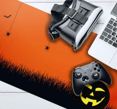 lighted pumpkin mouse pad - TenStickers