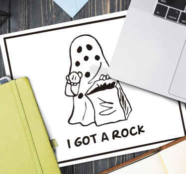 Boo I got a rock vintage mouse pad - TenStickers