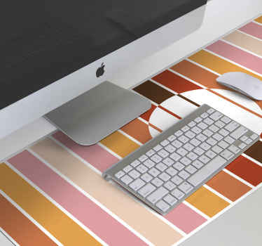 Prugasti jastučić za miša iz 70-ih - TenStickers