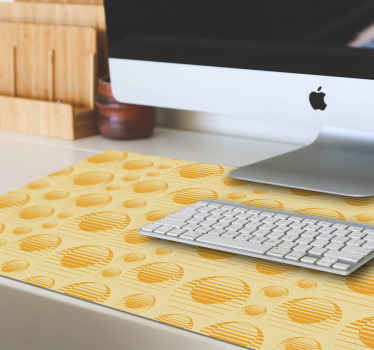 Alfombrilla ratón amarilla de sol de los 70 - TenVinilo