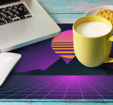 Vintage and retro sun 70's sun mouse pad - TenStickers