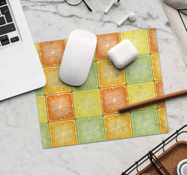 tapis de souris motif Texture d'agrumes colorée - TenStickers