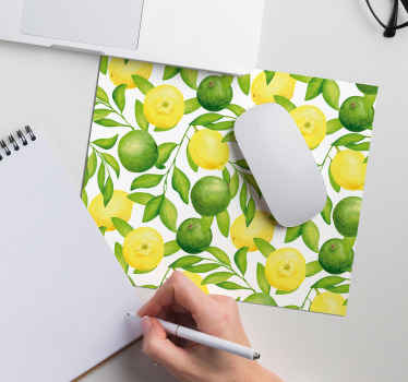 Alfombrilla ratón texturas limas y limones - TenVinilo