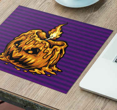 Abóbora assustadora com fogo mais mousepads - TenStickers