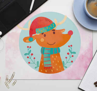 Rudolp med en hatt musmatta original - Tenstickers