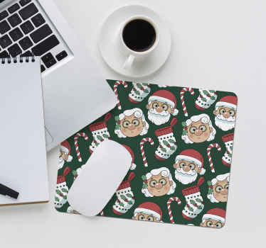 santa claus merry christmas more mousepads - TenStickers