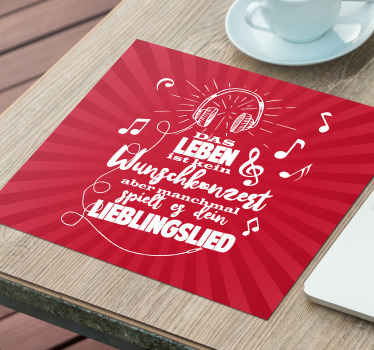 Mousepad Spruch Live ist kein picknick-zitat - TenStickers