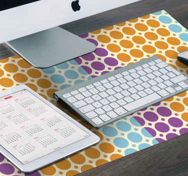 Tapetes de rato com texturas e padrões Ervilhas coloridas - TenStickers