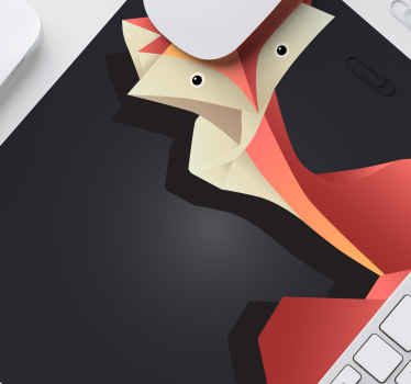 Origami apelsinų lapių pelės stalo padekliukai - „Tenstickers“