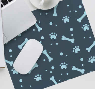 Kosti i pseće šape jastučić za miš - TenStickers