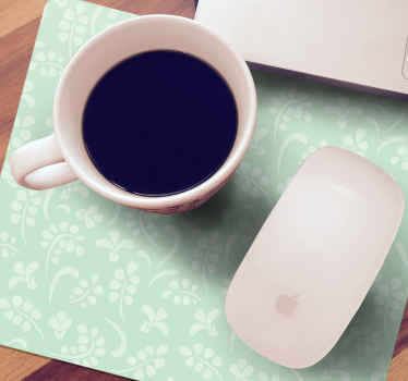 Alfombrilla para ratón patrón floral - TenVinilo