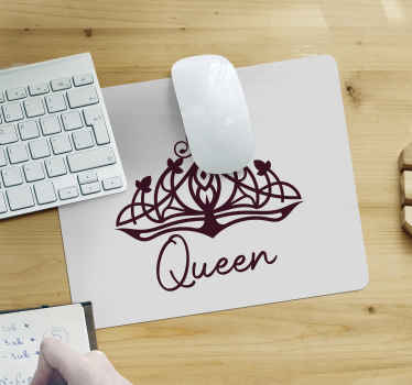 Királynő szöveg koronával több egérpad - TenStickers