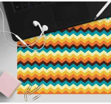 Mauspad muster buntes zickzack-muster - TenStickers