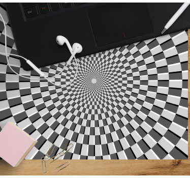 Spiral black and white original mouse pad - TenStickers