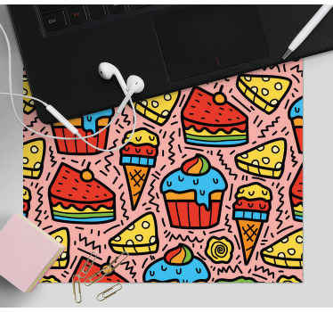 Alfombrilla raton original Cupcakes de dibujos animados - TenVinilo