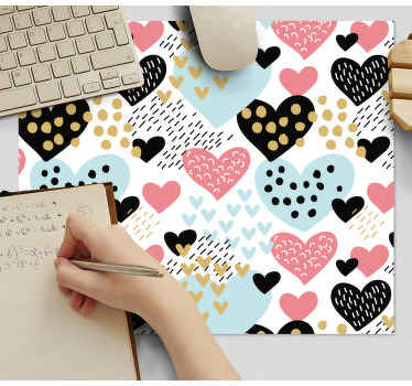 Alfombrilla raton original Colección de corazones - TenVinilo