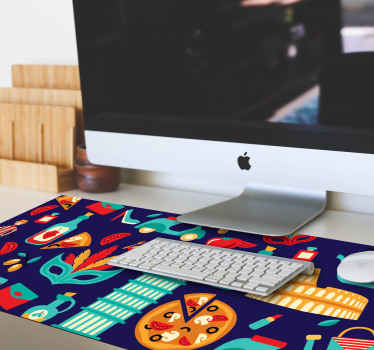 Italianos diferentes iconos más alfombrillas de ratón - TenVinilo