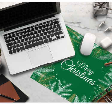 Merry Christmas green more mousepads - TenStickers