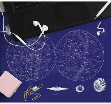 天体星座早見盤オリジナルマウスパッド - TENSTICKERS
