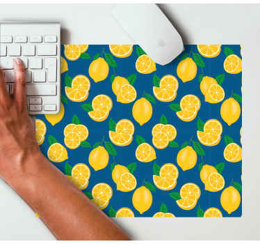 レモン柄オリジナルマウスパッド - TENSTICKERS
