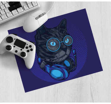 Alfombrilla raton original Ilustración de dj cat - TenVinilo
